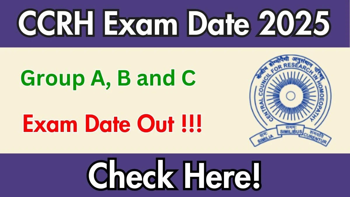 CCRH Exam Date 2025 (Released) - Check Schedule & Details