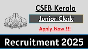 CSEB Kerala Junior Clerk Recruitment 2026 - Apply Offline for 10 Posts