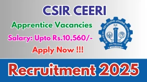 CSIR CEERI Apprentice Recruitment 2025 – Apply Online for 34 Posts
