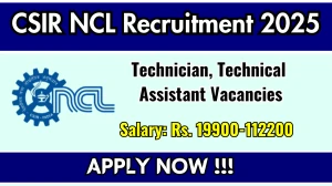 CSIR NCL Recruitment 2026 - Apply Online for 34 Technician, Technical Assistant Posts CSIR NCL Recruitment 2026 - Apply Online for 34 Technician, Technical Assistant Posts