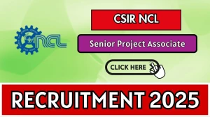 CSIR NCL Senior Project Associate Recruitment 2025 - Apply Online for 01 Posts