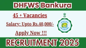 DHFWS Recruitment 2025 - Apply Online for 46 Bankura Ayush, Multi Purpose Worker and More Posts