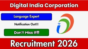 Digital India Corporation Language Expert Recruitment 2026 - Apply Online