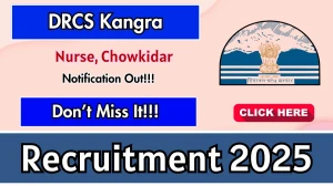 DRCS Kangra Recruitment 2025 - Apply Offline for 03 Nurse, Chowkidar Posts