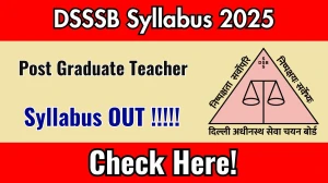 DSSSB PGT Syllabus 2025 - Download PDF & Exam Pattern