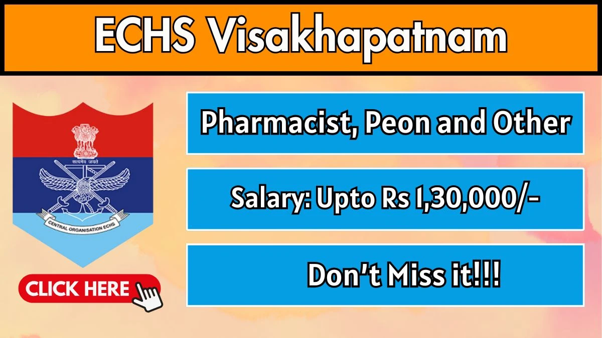 ECHS Recruitment 2025 - Apply Offline for 14 Pharmacist, Peon and Other Posts