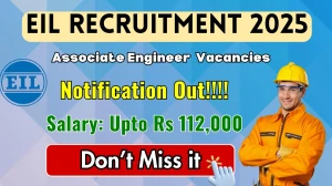 EIL Associate Engineer Recruitment 2025 - Apply Online for 42 Posts