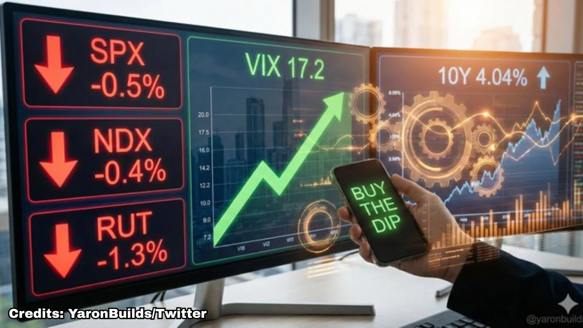 Equity Markets Fall in Early Trade | Services & Realty Stocks Drag Indices Amid FII Outflows