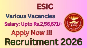 ESIC Recruitment 2026 - Apply Offline for 54 Professor, Associate Professor and More Posts