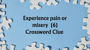 Experience pain or misery Crossword Clue Irish Daily Mail Quick 6 letters Answer