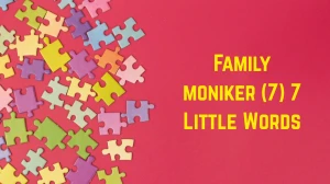 Family moniker 7 Little Words 7 letters Answer