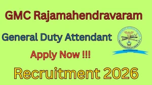 GMC Rajamahendravaram General Duty Attendant Recruitment 2025-26 - Apply Offline for 60 Posts