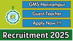 GMS Harirampur Guest Teacher Recruitment 2026 - Apply Offline