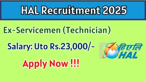 HAL Ex-Servicemen (Technician) Recruitment 2025 - Apply Online for 18 Posts