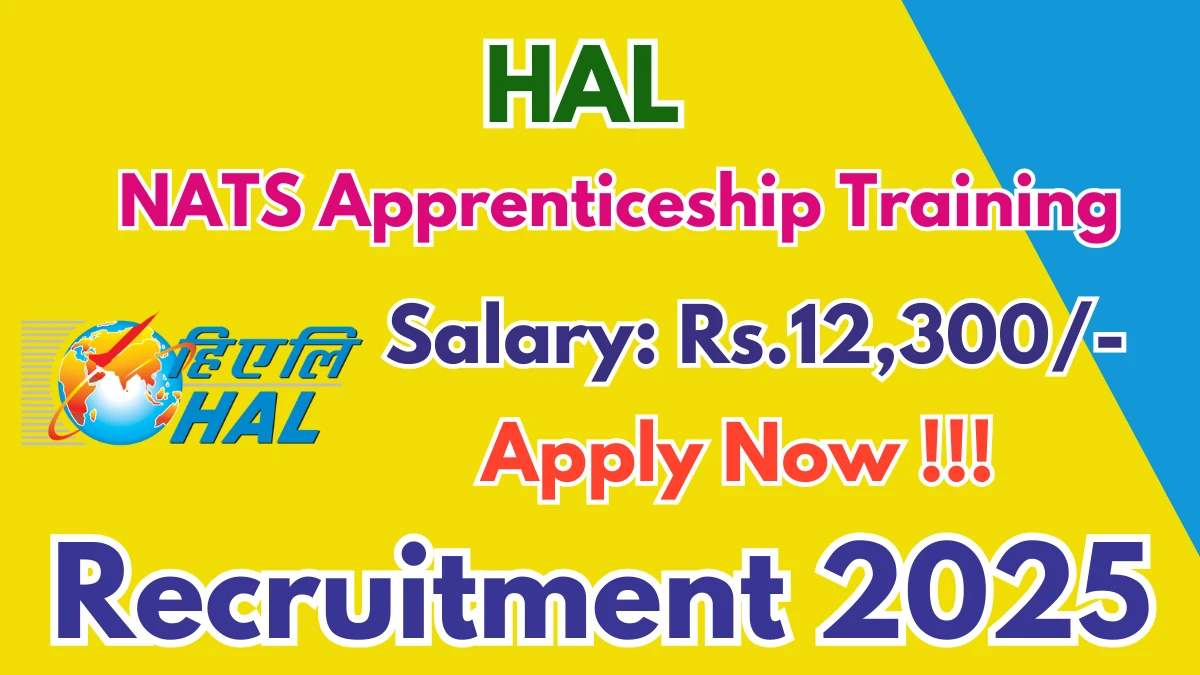 HAL NATS Apprenticeship Training Recruitment 2025 – Walk in