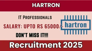 HARTRON Recruitment 2025 - Apply Online for Senior System Analyst, Programmer and Other Posts