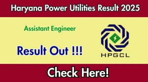 Haryana Power Utilities AE Result 2025 OUT (Direct Link) - Download Scorecard @ hpgcl.org.in