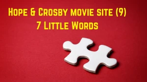Hope & Crosby movie site 7 Little Words 9 letters Answer