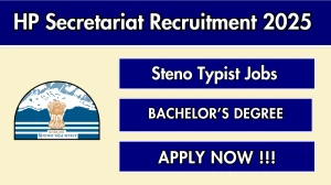 HP Secretariat Steno Typist Recruitment 2025 - Apply Offline for 02 Posts