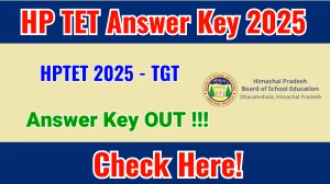 HP TET Answer Key 2025 OUT - Download PDF, Response Sheet & Objection Link at hpbose.org HP TET Answer Key 2025 OUT - Download PDF, Response Sheet & Objection Link at hpbose.org