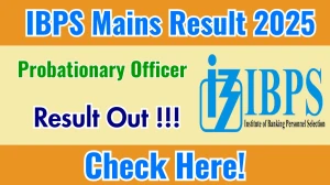 IBPS PO Mains Result 2025 OUT (Direct Link) - Download Scorecard @ibps.in IBPS PO Mains Result 2025 OUT (Direct Link) - Download Scorecard @ibps.in