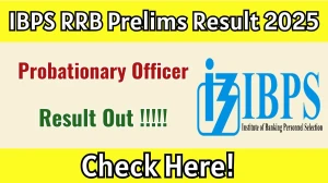 IBPS RRB PO Prelims Result 2025 OUT (Direct Link) - Download Scorecard @ibps.in
