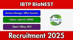 IBTP Recruitment 2025-26 - Apply Online for 02 Business Manager, Office Assistant Posts