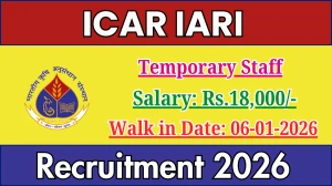 ICAR IARI Temporary Staff Recruitment 2026 – Walk in