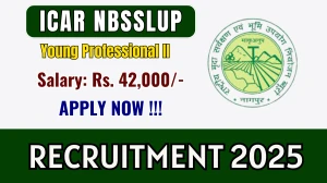 ICAR NBSSLUP Young Professional II Recruitment 2026 – Walk in for 01 Posts ICAR NBSSLUP Young Professional II Recruitment 2026 – Walk in for 01 Posts