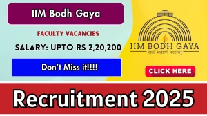 IIM Bodh Gaya Faculty Recruitment 2026 - Apply Online for 76 Posts