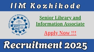 IIM Kozhikode Senior Library and Information Associate Recruitment 2025 - Apply Online
