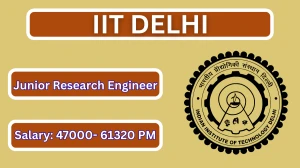 IIT Delhi Junior Research Engineer Recruitment 2026 – Apply Online