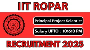 IIT Delhi Principal Project Scientist Recruitment 2025 - Apply Offline