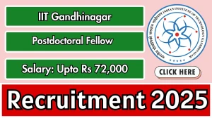 IIT Gandhinagar Postdoctoral Fellow Recruitment 2025 - Apply Online