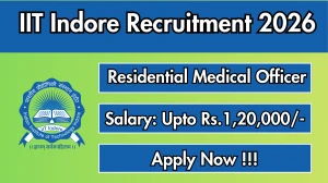IIT Indore Residential Medical Officer Recruitment 2025 - Apply Online