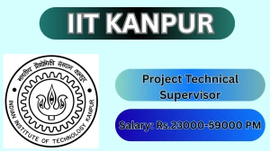 IIT Kanpur Project Technical Supervisor Recruitment 2026 – Apply Online