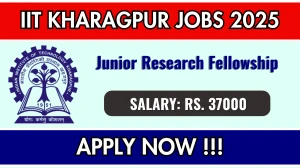 IIT Kharagpur Junior Research Fellowship Recruitment 2025 - Apply Online for 01 Posts IIT Kharagpur Junior Research Fellowship Recruitment 2025 - Apply Online for 01 Posts