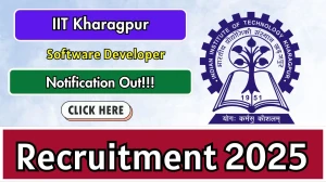 IIT Kharagpur Software Developer Recruitment 2025 - Apply Online