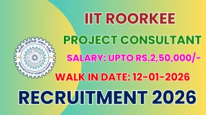 IIT Roorkee Project Consultant Recruitment 2026 – Walk in