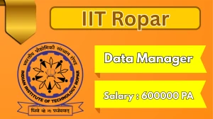 IIT Ropar Data Manager Recruitment 2025 – Apply Online
