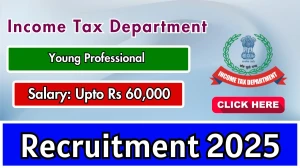 Income Tax Department Young Professional Recruitment 2025 - Apply Offline
