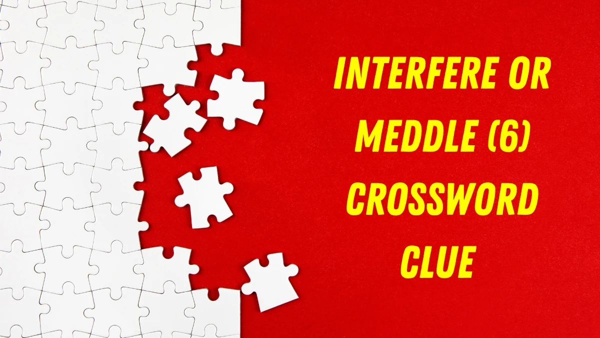 Interfere or meddle Crossword Clue Irish Daily Mail Quick 6 letters Answer