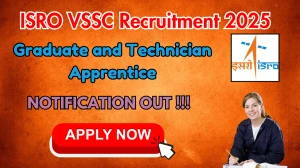 ISRO VSSC Recruitment 2025 – Walk in for 90 Graduate and Technician Apprentice Posts ISRO VSSC Recruitment 2025 – Walk in for 90 Graduate and Technician Apprentice Posts