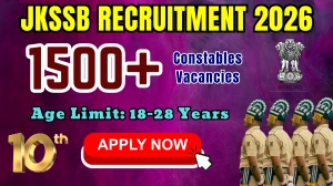 JKSSB Constable Recruitment 2026 - Apply Online for 1815 Posts JKSSB Constable Recruitment 2026 - Apply Online for 1815 Posts
