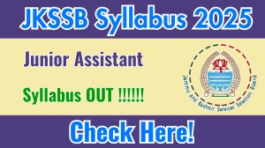 JKSSB Junior Assistant Syllabus 2025 - Download PDF & Exam Pattern JKSSB Junior Assistant Syllabus 2025 - Download PDF & Exam Pattern