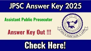 JPSC Assistant Public Prosecutor Answer Key 2025 OUT: Download PDF
