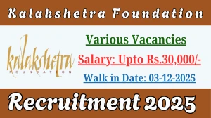 Kalakshetra Foundation Recruitment 2025 – Walk in for 05 PGT, TGT, and More Posts
