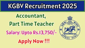 KGBV Recruitment 2025 - Apply Offline for 04 Accountant, Part Time Teacher Posts