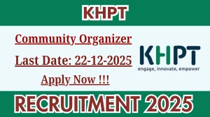 KHPT Community Organizer Recruitment 2025 – Apply Online