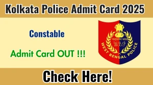 Kolkata Police Constable Admit Card 2025 OUT - Download Here